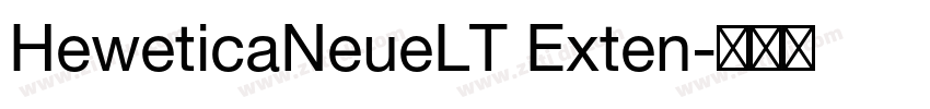 HeweticaNeueLT Exten字体转换